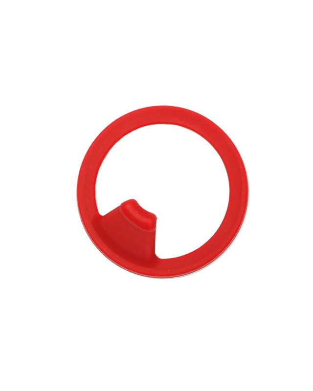 Auf dem Bild ist ein roter iSi Dichtungsring aus Silikon zu sehen.